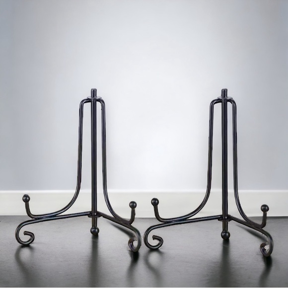 NWT 2pcs 4" Foldable Iron Display Stand - Picture 1 of 8